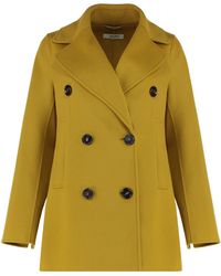 Max Mara - Double-Breasted Peacoat - Lyst