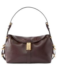 Pinko - Saddle Bag Baguette Small Leather Shoulder Bag - Lyst