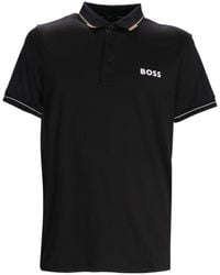 BOSS - Boss Logo Printed Short-Sleeved Polo Shirt - Lyst