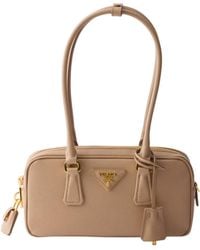 Prada - Saffiano-Leather Top-Handle Mini-Bag - Lyst