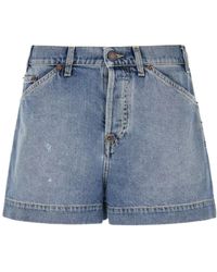 Moschino - Button-Fastening Denim Shorts - Lyst