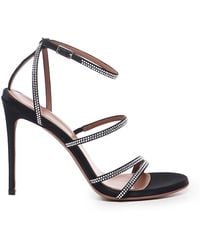 Giuliano Galiano - Mary Rhinestone Sandals - Lyst