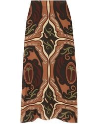 Johanna Ortiz - Printed Silk-Crepe De Chine Maxi Skirt - Lyst