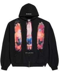 Balenciaga - Stained Glass Large Zip-Up Hoodie - Lyst