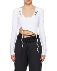 OTTOLINGER - Asymmetrical Long-Sleeved T-Shirt - Lyst