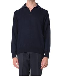 Paul & Shark - Long-Sleeved Lapel Sweater - Lyst