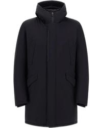 Herno - Hooded Zip-Fastening Coat - Lyst