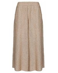 Brunello Cucinelli - Sequin Embellished Cropped Ide Leg Pants - Lyst
