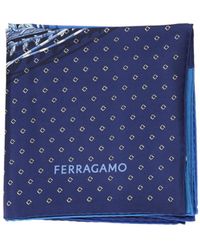 Ferragamo - Ferragamo Logo Printed Scarf - Lyst