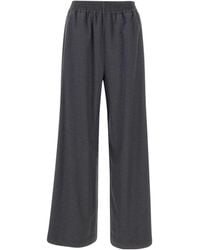 Fabiana Filippi - Flannel Wide-Leg Trousers - Lyst