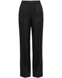 Gucci - Gg Jacquard Elastic Waistband Pants - Lyst