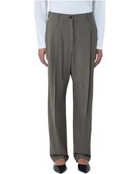 The Row - Gianni Pleated Wool Trousers - Lyst