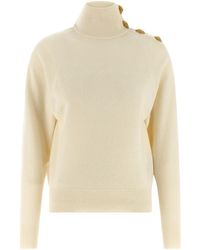Balmain - Turtleneck Knitted Jumper - Lyst