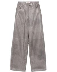 REMAIN Birger - Belt And Loop Leather Pants - Lyst