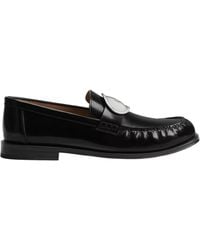 Dior - Logo-Plaque Loafers - Lyst