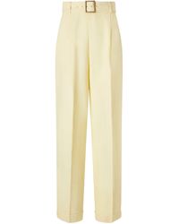 Polo Ralph Lauren - Belted Linen Wide-Leg Pants - Lyst