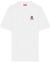 KENZO - Logo Embroidered Short-Sleeved Polo Shirt - Lyst