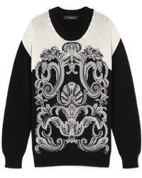 Versace - Barocco Intarsia-Knit Jumper - Lyst