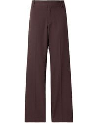 Nili Lotan - Ivan Wool-Twill Straight-Leg Pants - Lyst