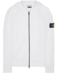 Stone Island - Logo Patch Zip-Up Knitted Jacket - Lyst