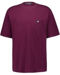 Dolce & Gabbana - Logo Tag Crewneck T-Shirt - Lyst