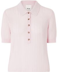 Allude - Short-Sleeve Striped Top - Lyst