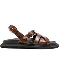 Moschino - Buckle-Strap Flat Sandals - Lyst