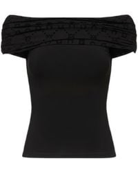 Marine Serre - Draped Bustier Top - Lyst
