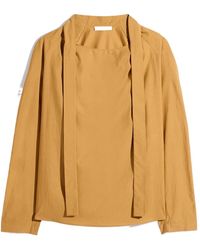 Lemaire - Ascot Tie-Fastening Blouse - Lyst