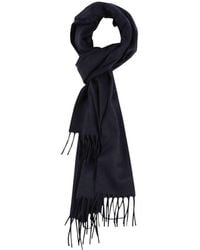 Lardini - Fringed Edge Scarf - Lyst