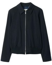 Burberry - Long Sleeved Zip-Up Shirt Jacket - Lyst