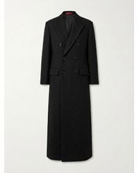 Gucci - Gg Crêpe Double-Breasted Coat - Lyst