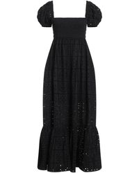 Ganni - Simple Lace Short-Sleeved Dress - Lyst