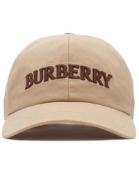 Burberry - Logo Gabardine Baseball Cap - Lyst