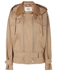 Fendi - Hooded Double-Zipped Jacket - Lyst