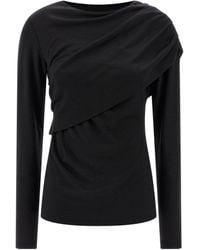 Isabel Marant - Asna Long-Sleeve Panelled Top - Lyst