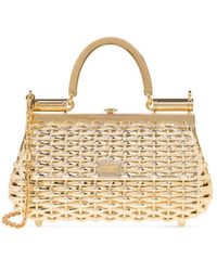 Dolce & Gabbana - Sicily Logo Tag Box Handbag - Lyst