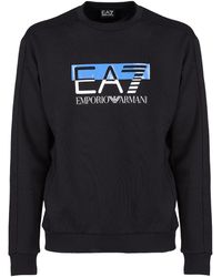 EA7 - Logo Loop-Over Sweater - Lyst