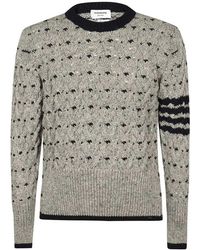 Thom Browne - Crewneck Cable-Knit Jumper - Lyst