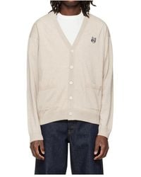 Maison Kitsuné - Fox-Head Wool Knit Cardigan - Lyst