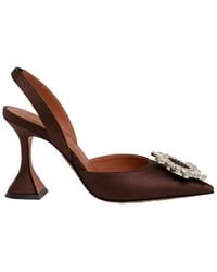 AMINA MUADDI - Pointed-Toe High-Heeled Sandals - Lyst