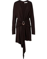Christopher Esber - Stone Pin Draped Jersey Minidress - Lyst