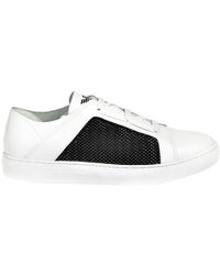 Emporio Armani - Men's Leather & Mesh Lace Up Sneakers - Lyst