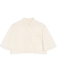 Valentino - Micro Cotton Fleurs A Jour Shirt - Lyst