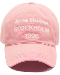 Acne Studios - Washed Logo Baseball Cap - Lyst