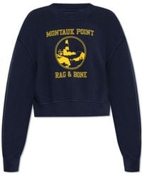 Rag & Bone - Long Sleeve Sweatshirt - Lyst