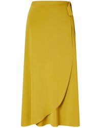 Eres - Stretch-Jersey Wrap Midi Skirt - Lyst
