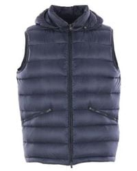 Herno - Hooded Zip-Up Down Vest - Lyst