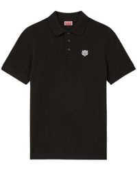 KENZO - Happy Tiger Embroidered Slim Polo Shirt - Lyst