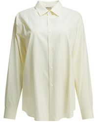 AURALEE - Long-Sleeved Collared Shirt - Lyst